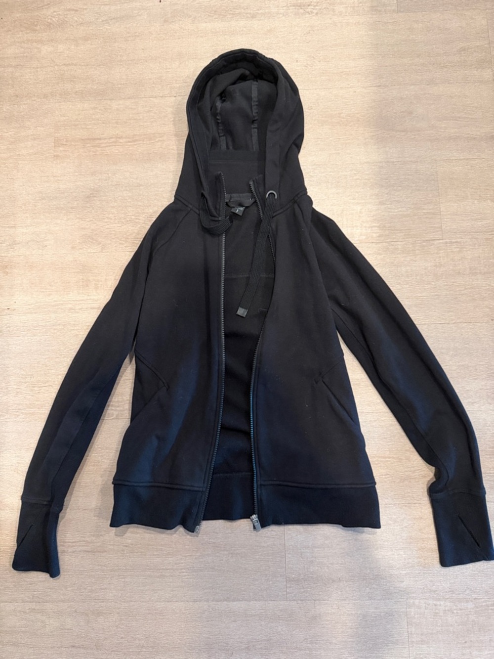 Athleta Black Full-Zip Hooded Sweatshirt- Size Small- NWOT!